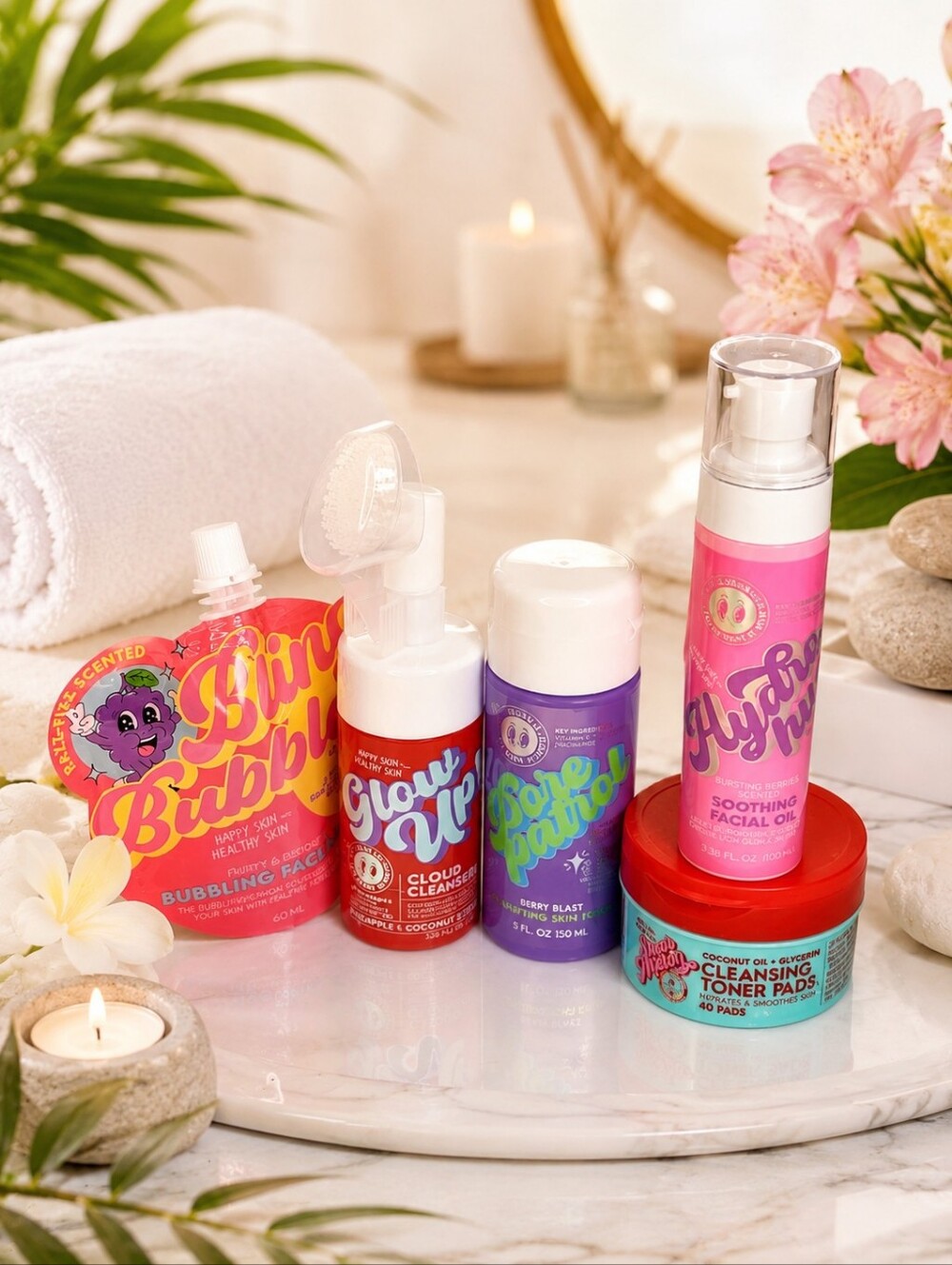 GLOW UP NOURISHING SKINCARE BUNDLE 5-PIECE